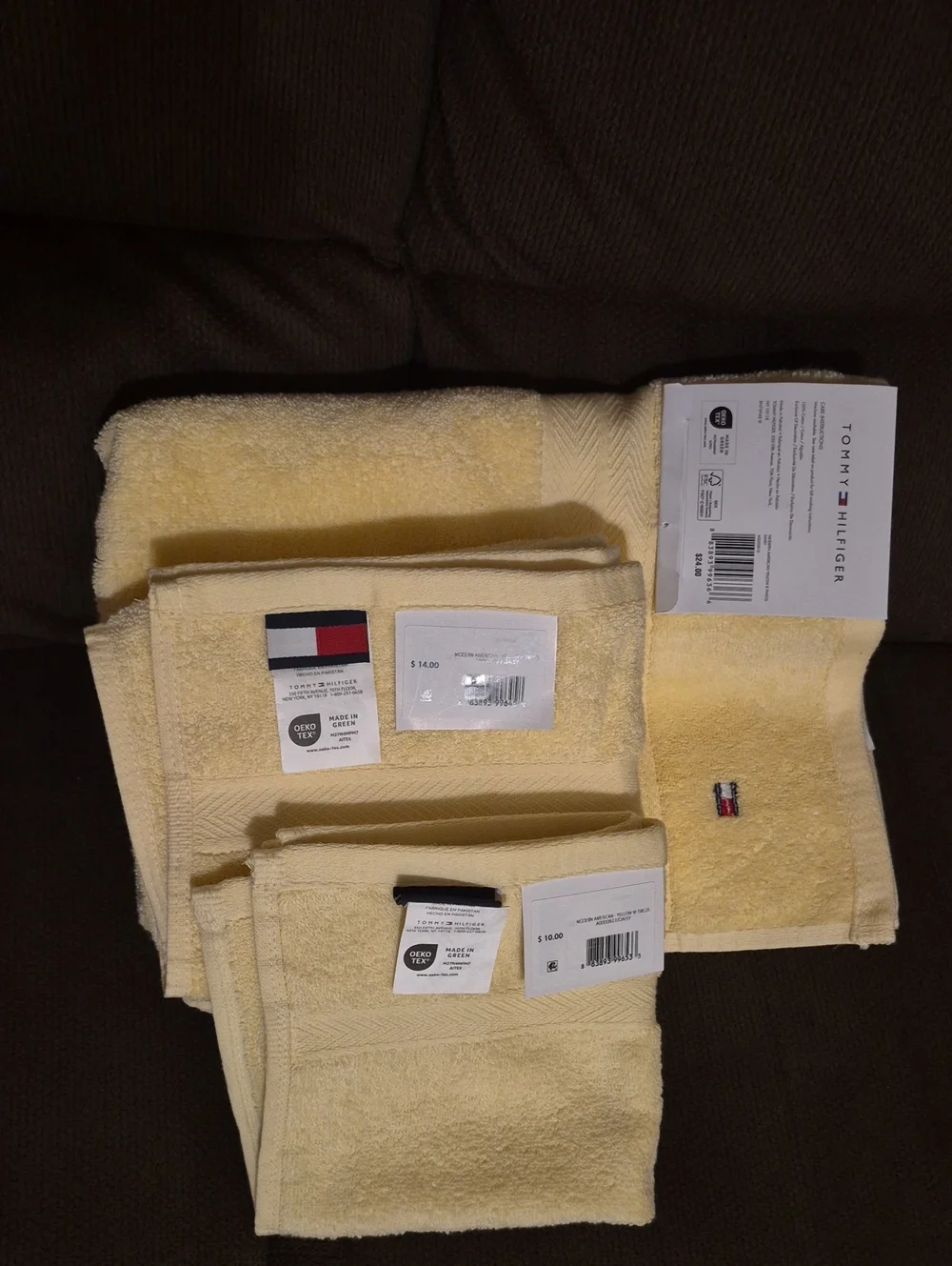 Tommy Hilfiger Modern American Yellow  B TWLOS DAISY 3-PC Towel Set